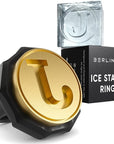 Ice Stamp Ring J Letter