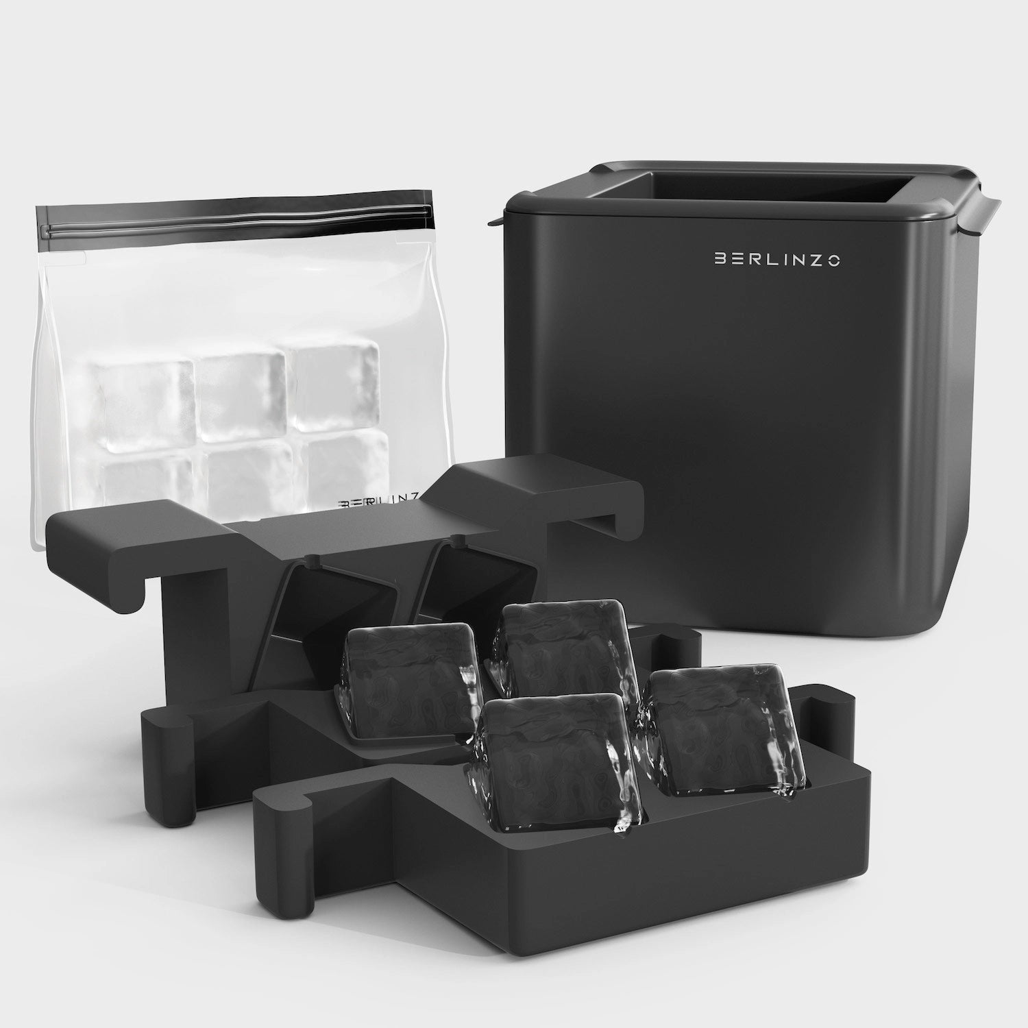Premium Clear Ice 4 Cubes Maker