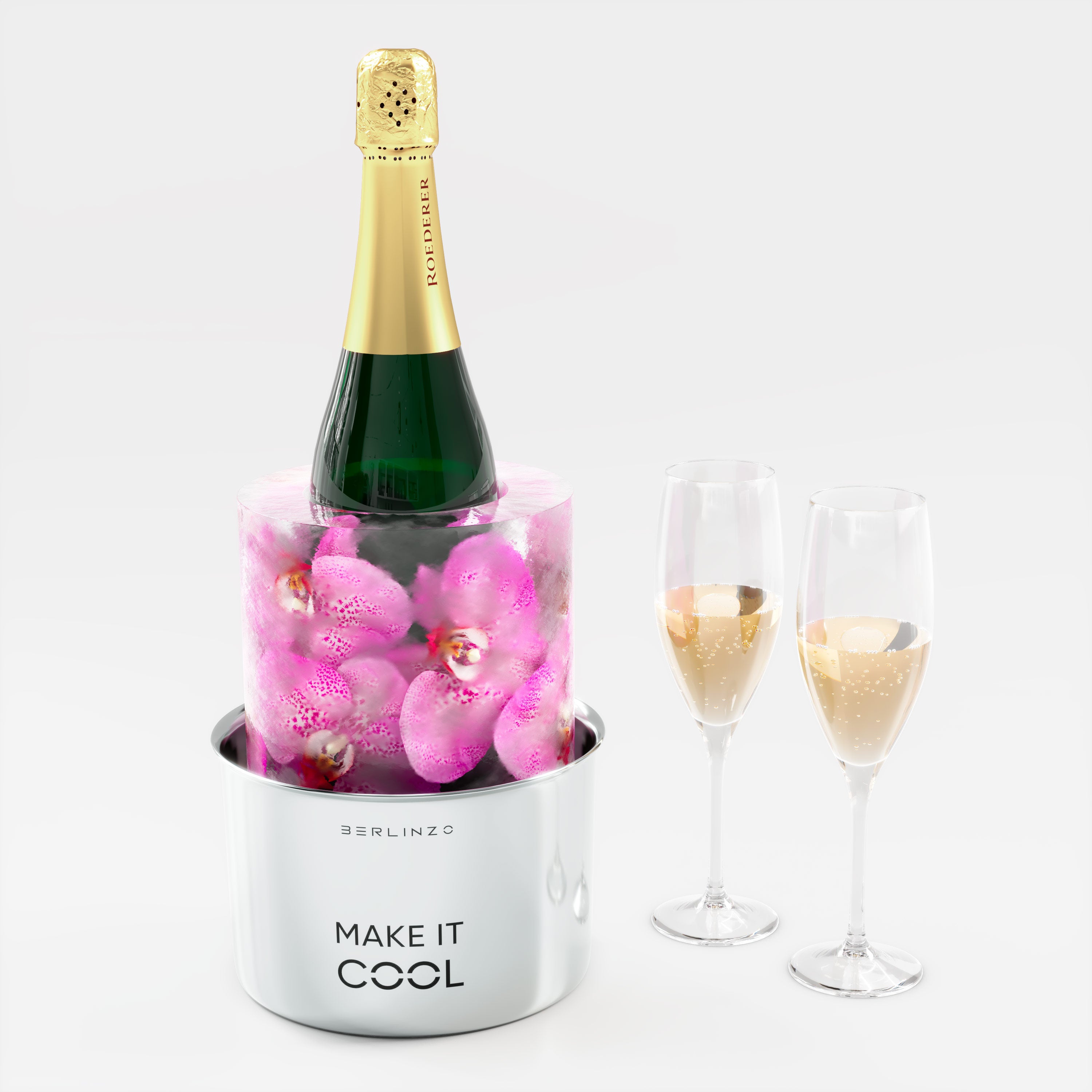 Ice Mold, Wine Chiller, Champagne Bucket Ice Mold, Customized Ice Bucket  for