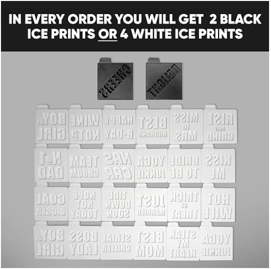 4 Clear Ice Cubes Maker