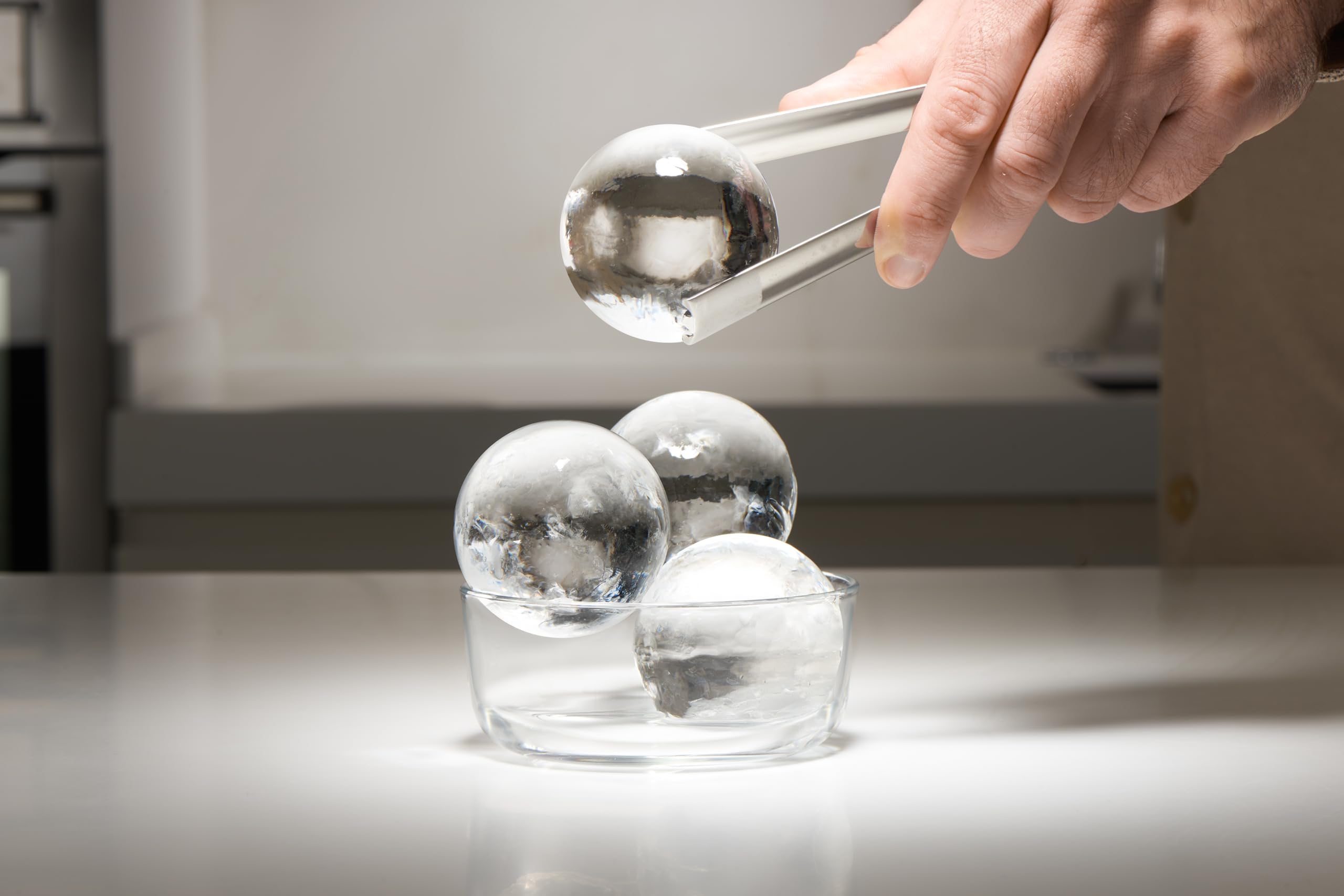 Combo Ice Maker for 2 Clear Ice Cubes & 2 Balls