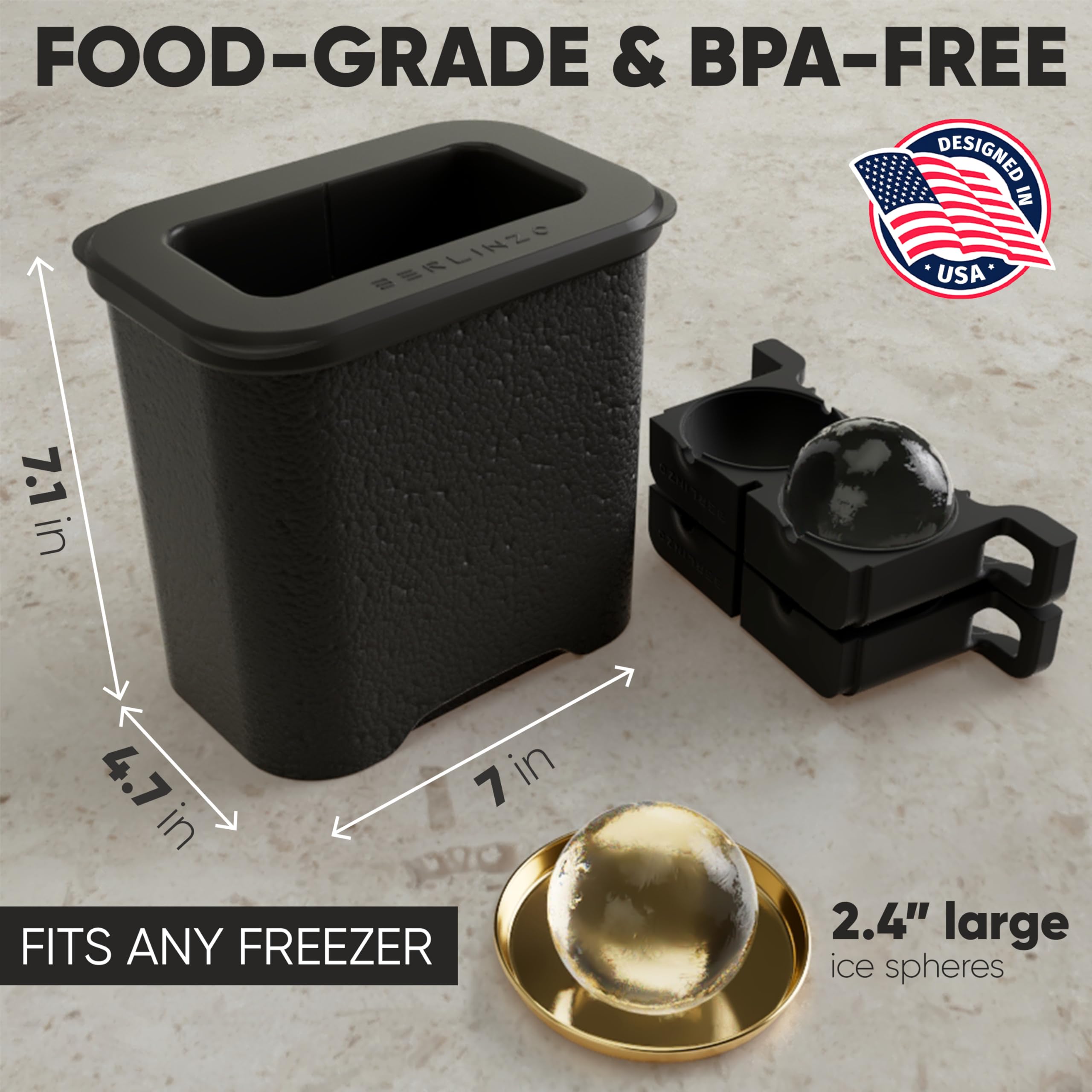 2 Clear Ice Balls Maker Basic