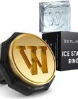 Ice Stamp Ring W Letter