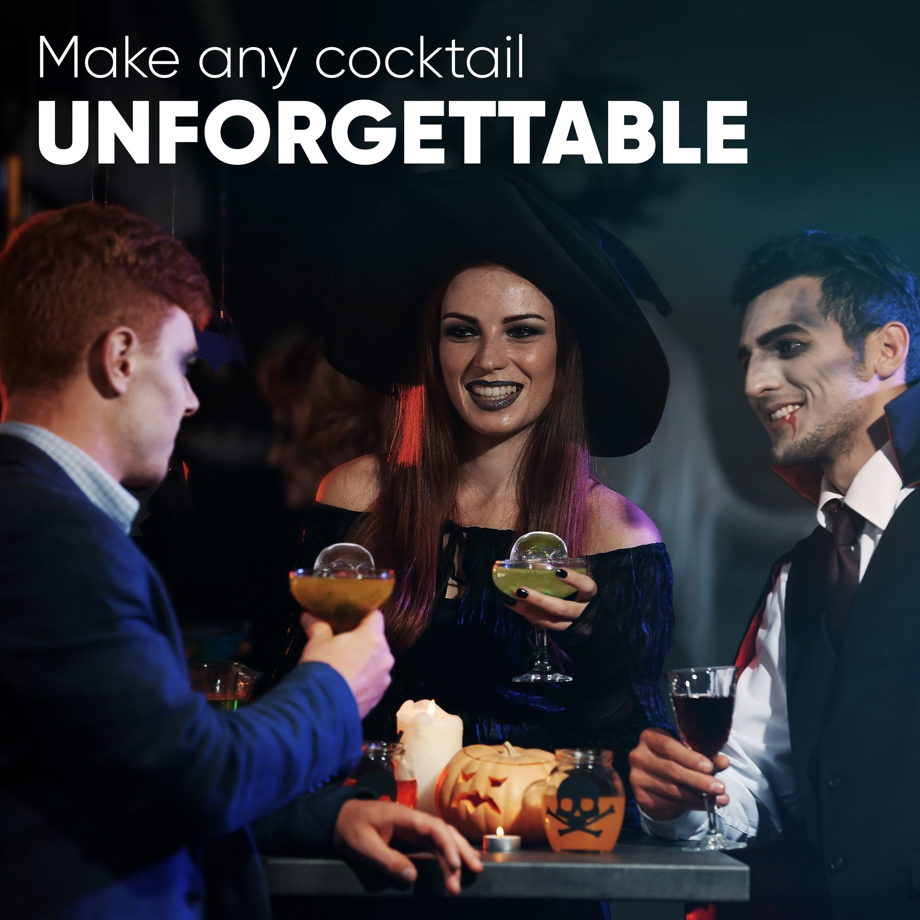 2 Clear Skulls Ice Maker