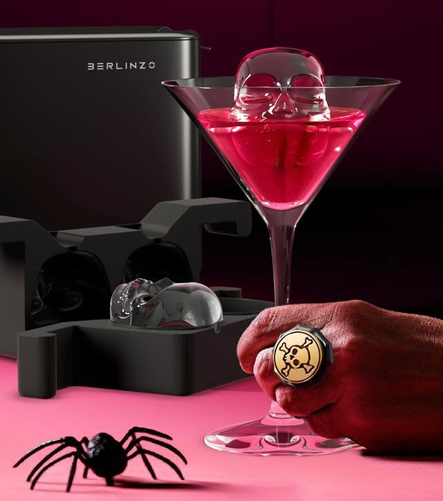 2 Clear Skulls Ice Maker