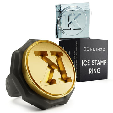 Ice Stamp Ring Letter K