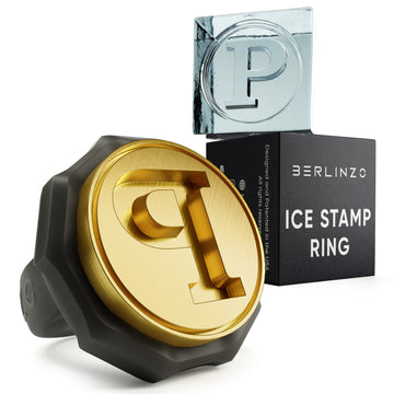 Ice Stamp Ring Letter P