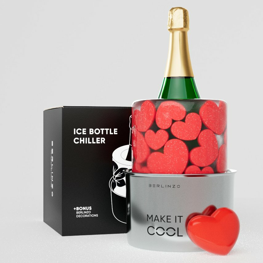 Wine Bottle Ice Bucket Chiller Basic (decoration not included)