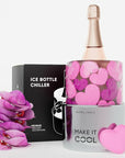 Wine Chiller Ice Bucket Mold (decoration hearts are NOT included, only orchids)