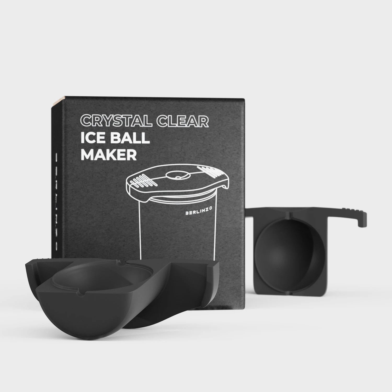 Clear Ice 1 Ball Maker Ice Cube Trays BERLINZO 