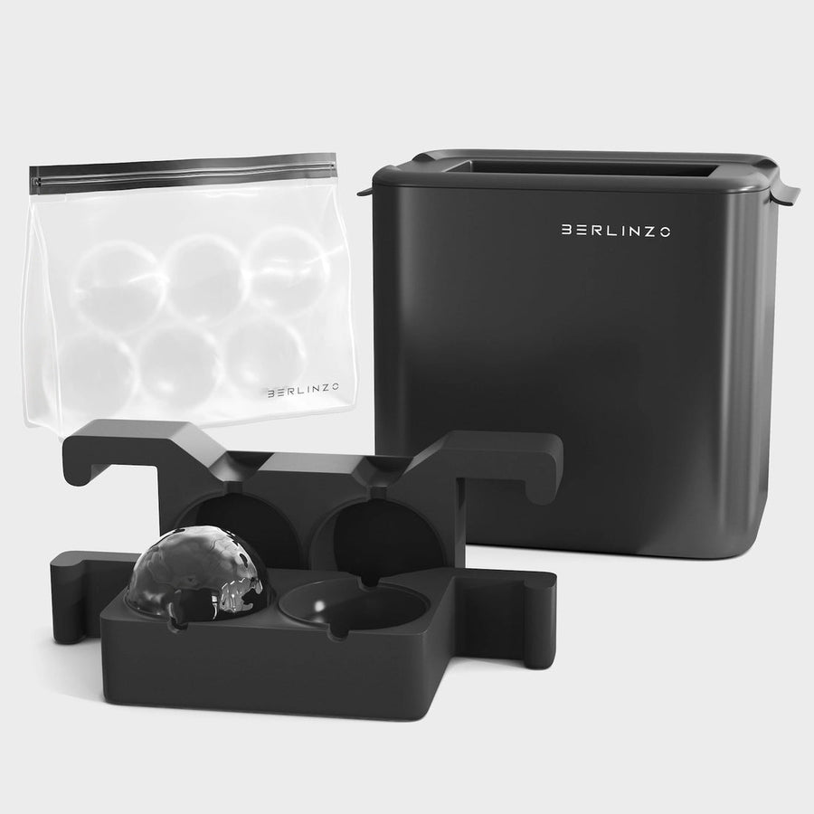 Clear Ice 2 Balls Maker BERLINZO Best Ice Ball Maker